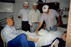 Ray with brothers and Eldon by Grandma Nellie - August 1993